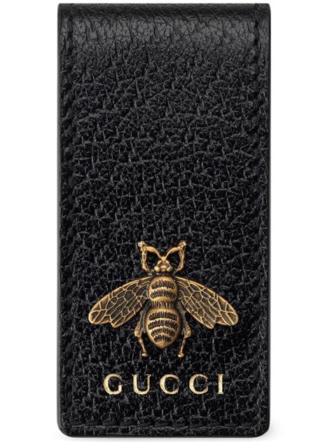 gucci bee motif money clip